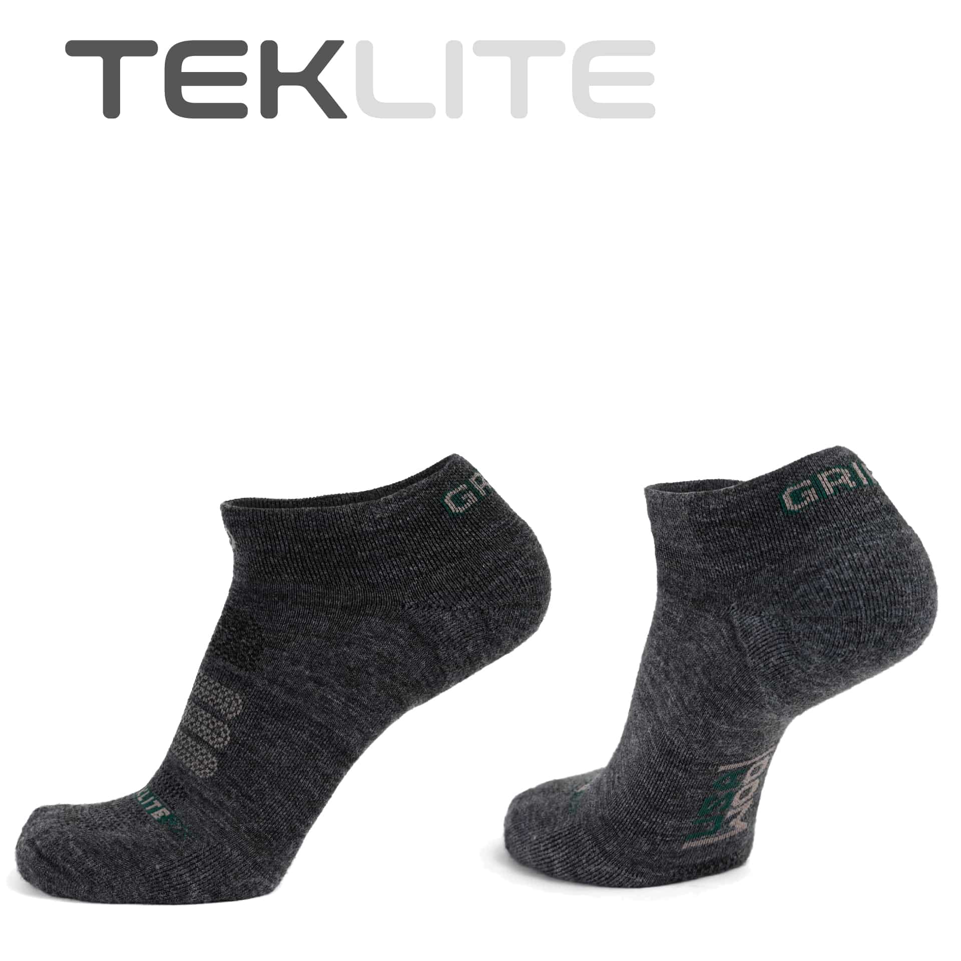 grey wool ankle sock