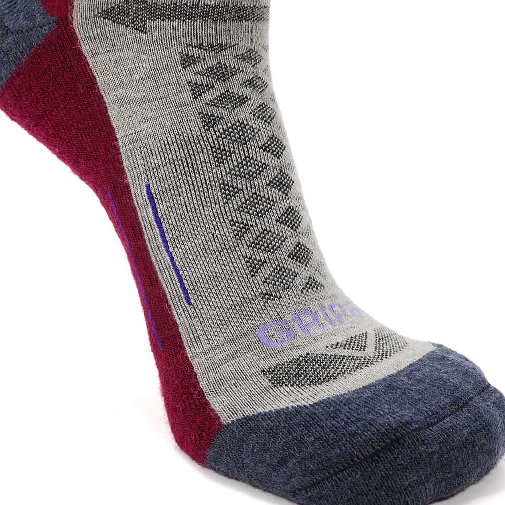 8 Pairs Berry - Hike Crew Midweight Merino Wool Sock