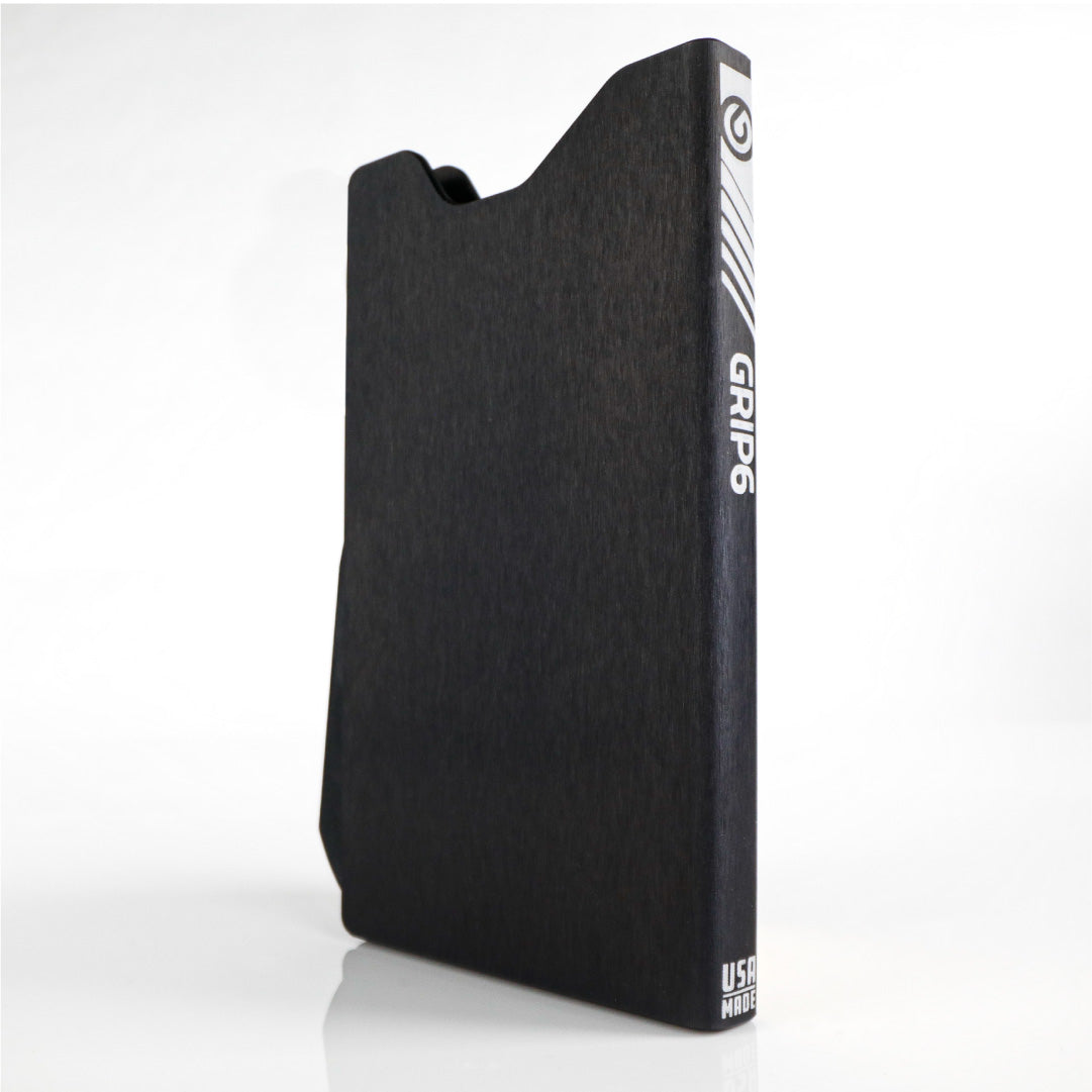 black slim wallet