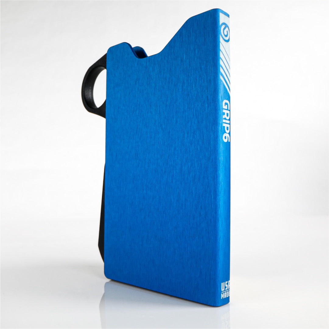 blue minimalist wallet