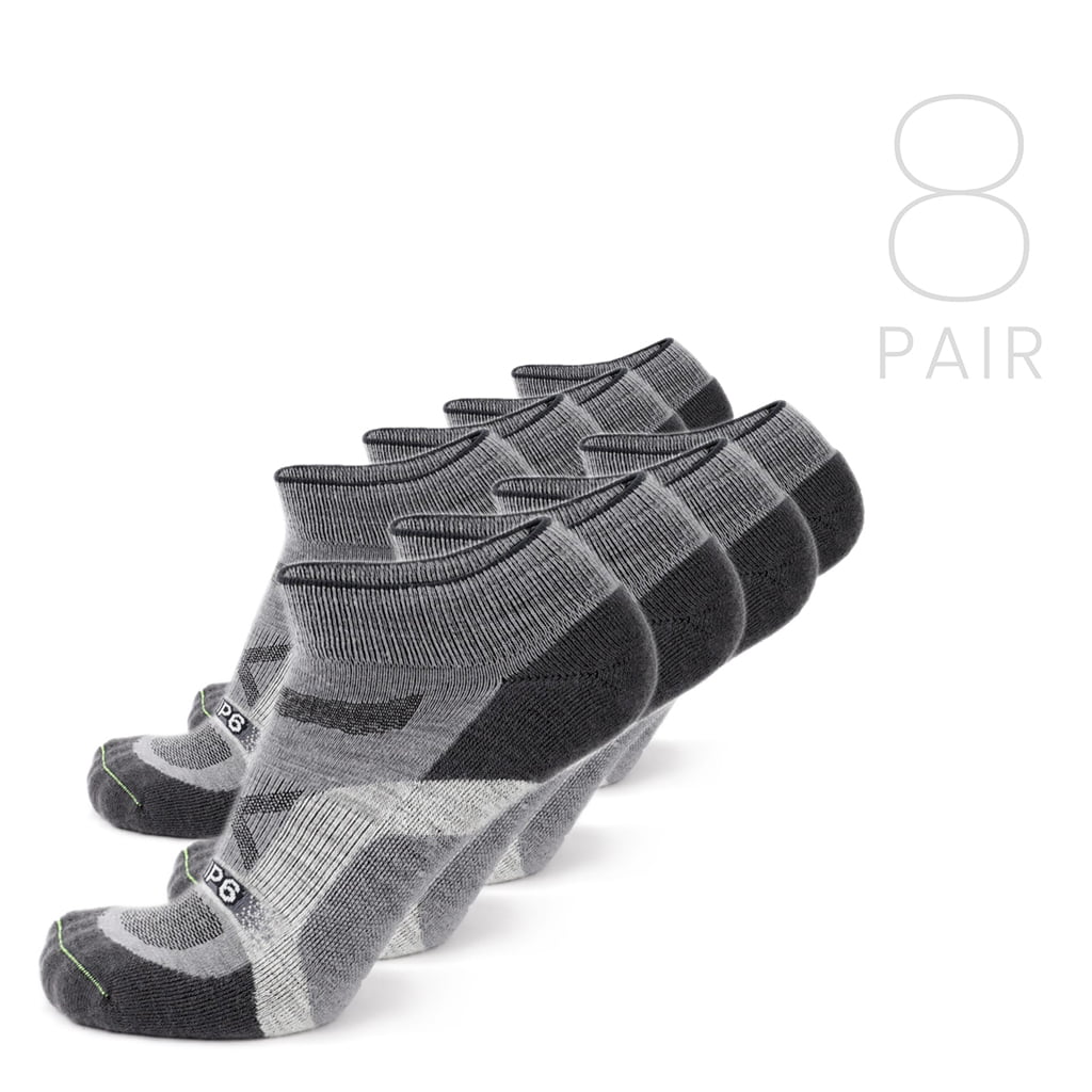 8 pairs of grey ankle socks