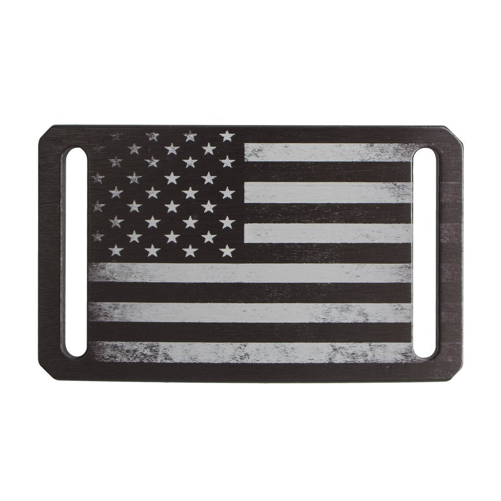 American flag belt buckle