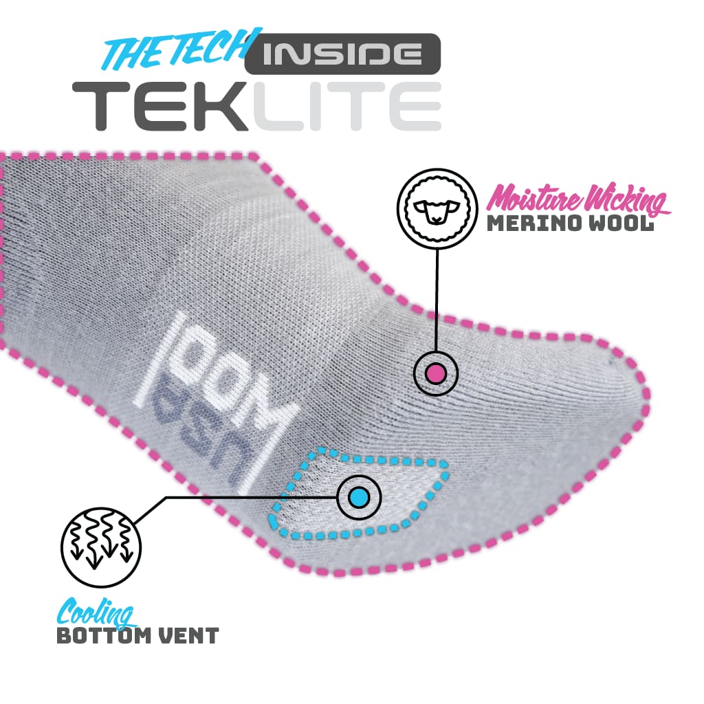 grey wool ankle sock bottom view